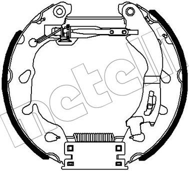 510355 METELLI Комплект тормозных колодок