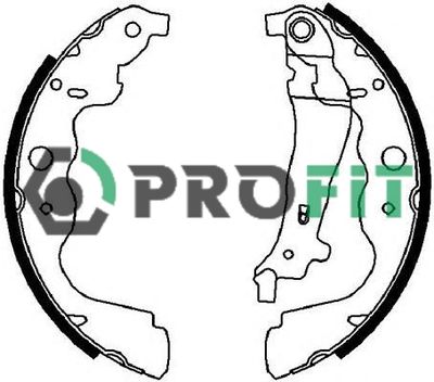 50014031 PROFIT Комплект тормозных колодок