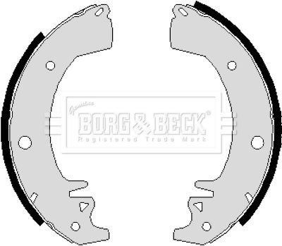 BBS6208 BORG & BECK Комплект тормозных колодок