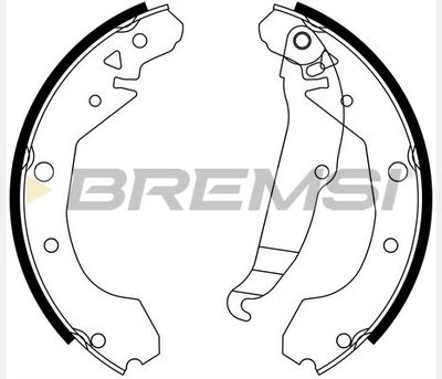 GF0631 BREMSI Комплект тормозных колодок