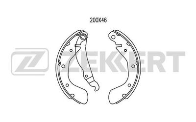 BK4459 ZEKKERT Комплект тормозных колодок