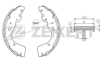 BK4184 ZEKKERT Комплект тормозных колодок