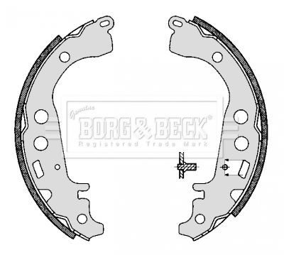 BBS6294 BORG & BECK Комплект тормозных колодок