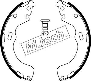 1049150 fri.tech. Комплект тормозных колодок