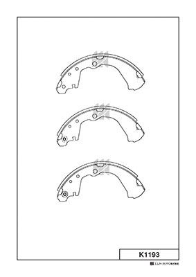 K1193 MK Kashiyama Комплект тормозных колодок