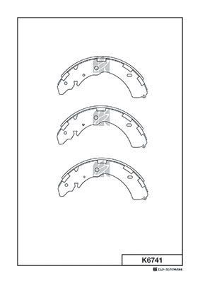 K6741 MK Kashiyama Комплект тормозных колодок