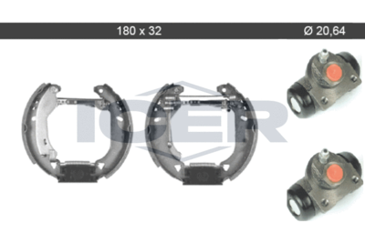 79KT0011C ICER Комплект тормозных колодок