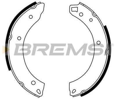 GF0203 BREMSI Комплект тормозных колодок