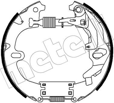 510291 METELLI Комплект тормозных колодок