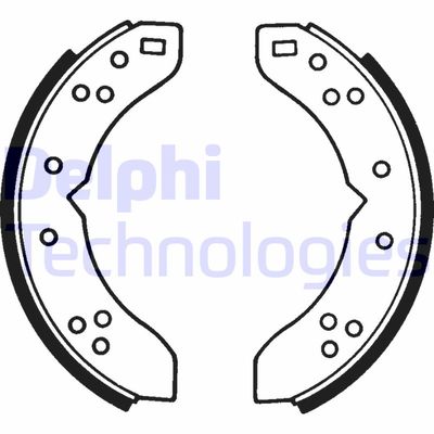 LS1032 DELPHI Комплект тормозных колодок