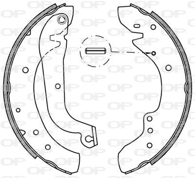 BSA220100 OPEN PARTS Комплект тормозных колодок