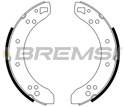 GF0198 BREMSI Комплект тормозных колодок