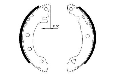 0986487295 BOSCH Комплект тормозных колодок