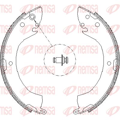 407900 REMSA Комплект тормозных колодок