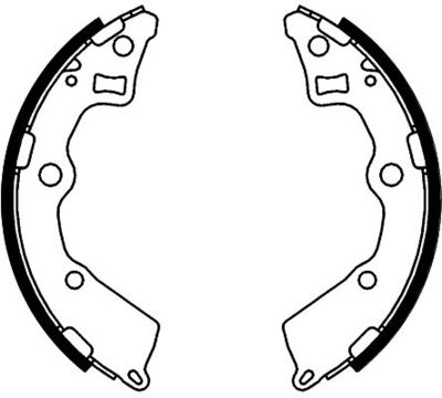 8DB355000411 HELLA PAGID Комплект тормозных колодок