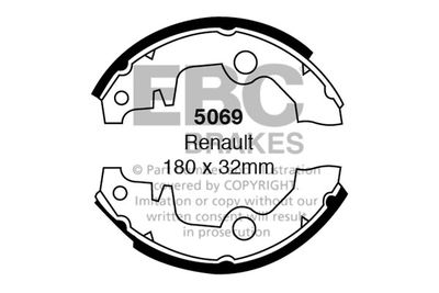 5069 EBC Brakes Комплект тормозных колодок