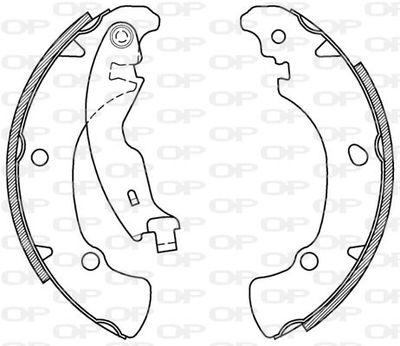 BSA200900 OPEN PARTS Комплект тормозных колодок