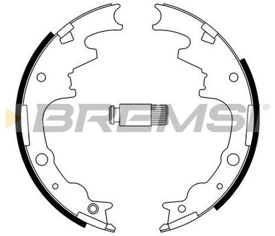 GF4704 BREMSI Комплект тормозных колодок