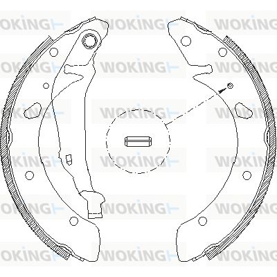 Z405300 WOKING Комплект тормозных колодок