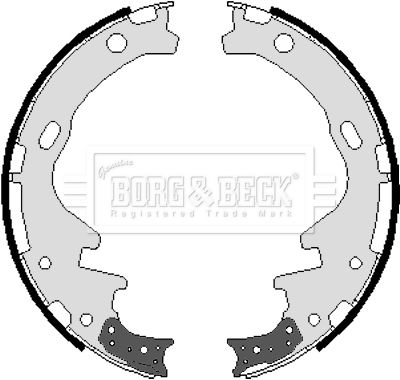 BBS6010 BORG & BECK Комплект тормозных колодок