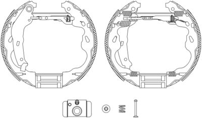 8DB355004931 HELLA PAGID Комплект тормозных колодок