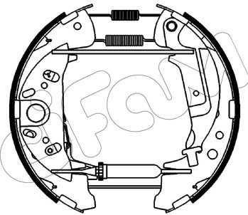151542 CIFAM Комплект тормозных колодок