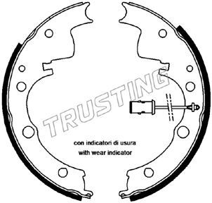 034088 TRUSTING Комплект тормозных колодок