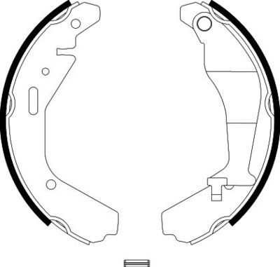 8DB355002951 HELLA PAGID Комплект тормозных колодок