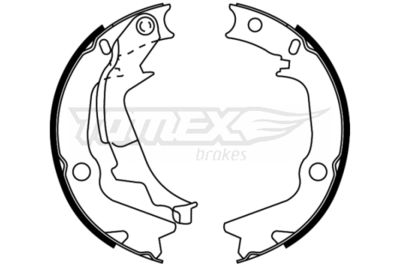 TX2253 TOMEX Brakes Комплект тормозных колодок
