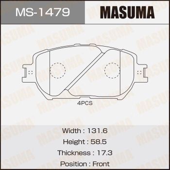 MS1479 MASUMA Комплект тормозных колодок
