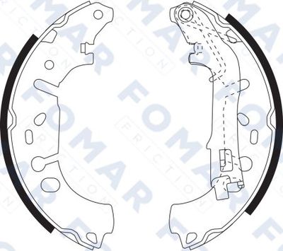 FO9080 FOMAR Friction Комплект тормозных колодок