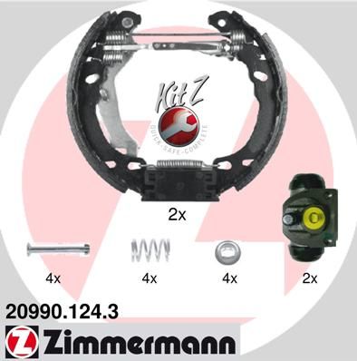 209901243 ZIMMERMANN Комплект тормозных колодок