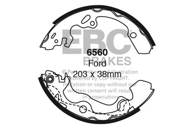 6560 EBC Brakes Комплект тормозных колодок