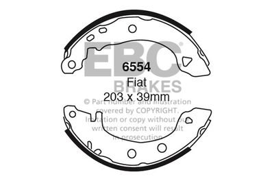 6554 EBC Brakes Комплект тормозных колодок