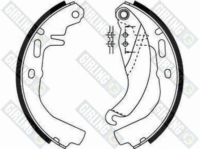 5161869 GIRLING Комплект тормозных колодок