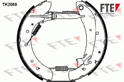 TK2069 FTE Комплект тормозных колодок