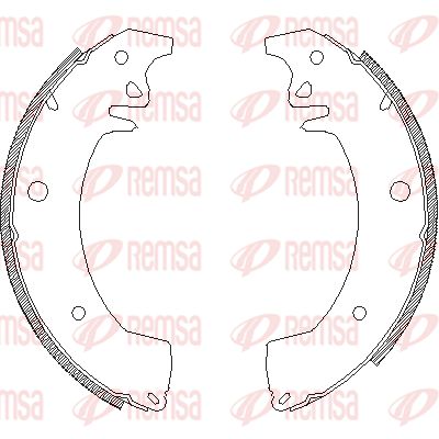 407800 REMSA Комплект тормозных колодок