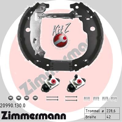 209901300 ZIMMERMANN Комплект тормозных колодок