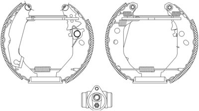 8DB355003781 HELLA PAGID Комплект тормозных колодок