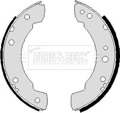 BBS6229 BORG & BECK Комплект тормозных колодок