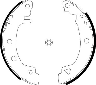 8DB355001061 HELLA Комплект тормозных колодок