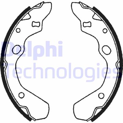 LS1516 DELPHI Комплект тормозных колодок