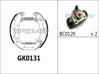 GK0131 BREMSI Комплект тормозных колодок