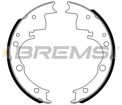 GF0165 BREMSI Комплект тормозных колодок