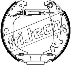 16163 fri.tech. Комплект тормозных колодок