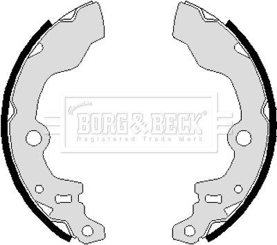 BBS6232 BORG & BECK Комплект тормозных колодок