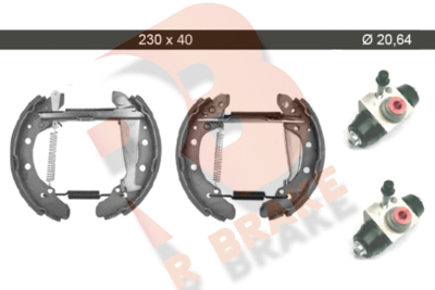 79RBKT0004 R BRAKE Комплект тормозных колодок