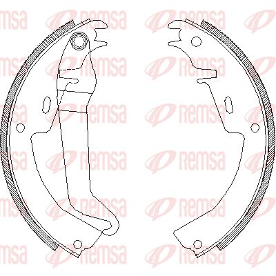401000 REMSA Комплект тормозных колодок