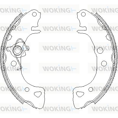 Z412600 WOKING Комплект тормозных колодок