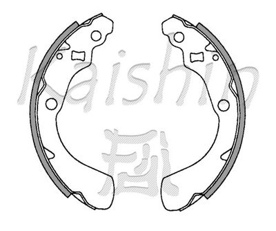 K5528 KAISHIN Комплект тормозных колодок